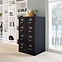 Staples 4-Drawer Vertical File Cabinet, Letter Size, Lockable, 51.97"H x 14.9"W x 26.5"D, Black (59603/25411)~#|#~E3BAFCE9-92E9-4C54-966CCC5EF28F5DCF_sc7