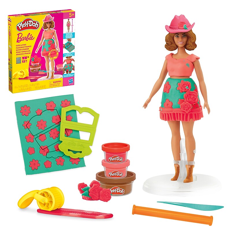 Play-Doh Barbie Florals and Fringe (G1360) image 1