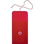 JAM Paper Premium Plastic Filing Envelope with Button & String Closure, 4 1/4" x 6 1/4", Red, 3/Pack (473B1REX3)~#|#~E3BD5A12-B915-4135-8F1DDE81107D8191_sc7