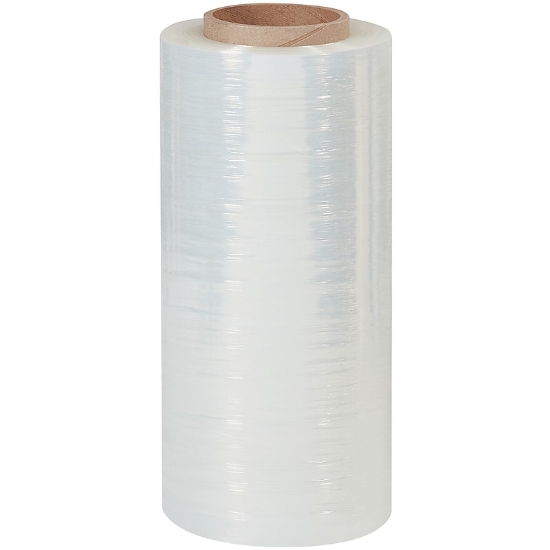 12" x 1000' 120 Gauge Blown Stretch Wrap, Clear, 4/Carton (SF121) image 1