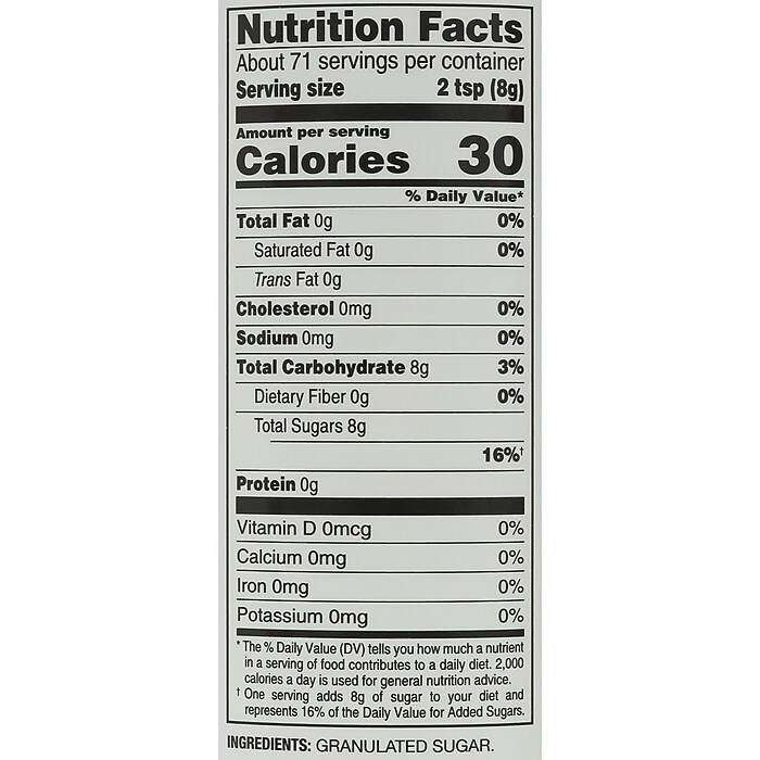 Sugar Foods Sugar Canister (GRN20013) | Staples