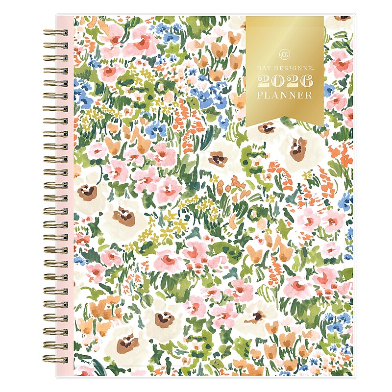 2026 Blue Sky Day Designer Ashley Cottage 9" x 7" Weekly & Monthly Personal Organizer, Plastic Cover (154668) image 1