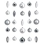 Nearly Natural Lux Shatterproof Ornament Set Lux Shatterproof Ornament Set, 4", 23/Set (D1053-SV)~#|#~E3D10C78-FEA5-420E-863E1B81B4843030_sc7