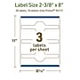 Avery Dissolvable Decorative Edge Multipurpose Labels, 2-3/8" x 8", Off-white, 30/Pack (94117)~#|#~E3D782AC-5590-4981-AF84E1300C99064D_sc7