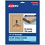 Avery Matte General Use Blank Cards, Kraft Brown, 150/Box (95337)~#|#~E3D8EB5A-CA96-4DA6-BBE7D542BE1A58D5_sc7