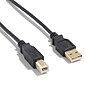 NXT Technologies™ 7' USB A Male/B Male, Black (NX29929)~#|#~E3DC6033-EA13-40FB-99231900A4FBC61A_sc7