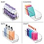 iDESIGN Small Stackable Plastic Storage Bin, Clear, 4/Pack (28356M4)~#|#~E3E3F095-185E-4041-A1157DE9082051D3_sc7