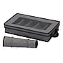 Household Essentials 10.96 Quart Dinnerware Storage Box with Lid, Fabric, Gray (52546-1)~#|#~E3E55C2E-2B83-40A1-9F36F48902F68469_sc7