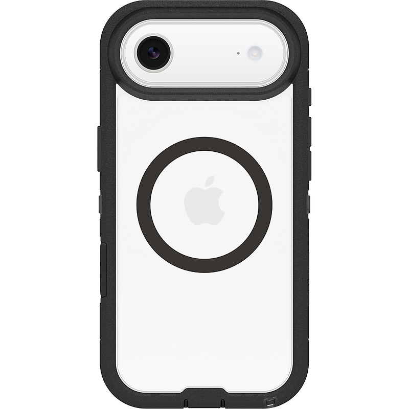OtterBox Defender XT Series MagSafe Phone Case for iPhone Air, Shock Absorbing, Black/Clear (77-98500) image 1