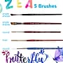 Princeton Short Handle Mixed Media Synthetic Lettering Brush Set, 5/Pack (PBXPLETTERSET1)~#|#~E3E59F5E-F890-442F-A6E96D5979F09282_sc7