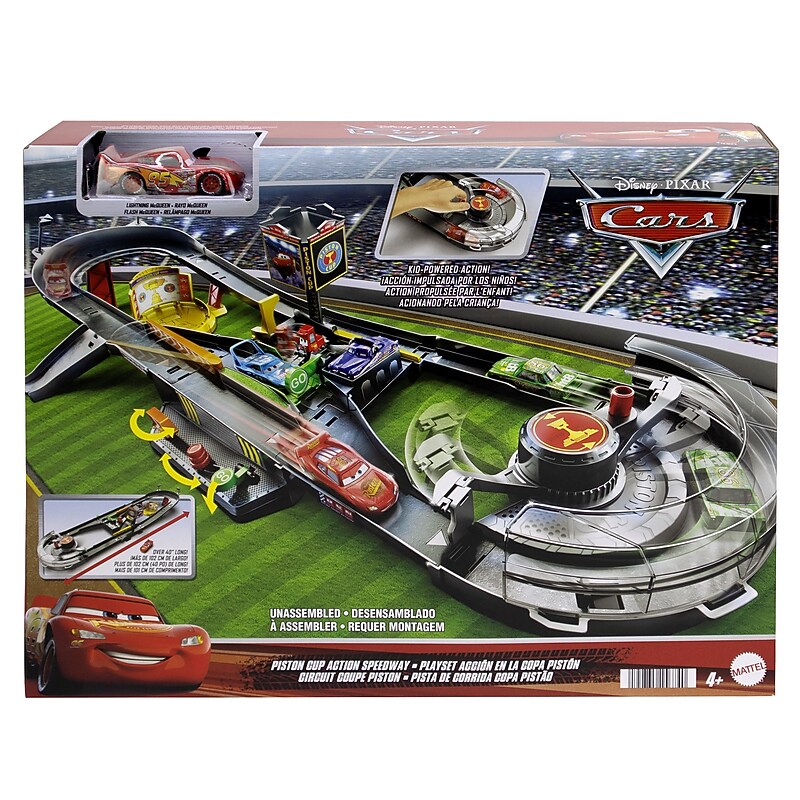 Cars Piston Cup Action Speedway Playset, Multicolored (HPD81) image 1