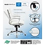 Boss Office Products Ergonomic CaressoftPlus Vinyl Swivel Executive Chair, White (B9476-WT)~#|#~E3E66994-C532-483A-BA4B4499BBC70227_sc7