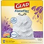 Glad ForceFlex Tall 13 Gallon Drawstring Kitchen Trash Bag, Gain Lavender with Febreze Freshness, White, 110 Total Bags (79157)~#|#~E3E72D69-A164-44A8-95F119B23FFB0EF8_sc7