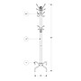 Monarch Specialties Inc. Coat Tree, Black, Metal (I 2019)~#|#~E3E7FA0F-8204-487F-9A277F3CF2E1AEE5_sc7