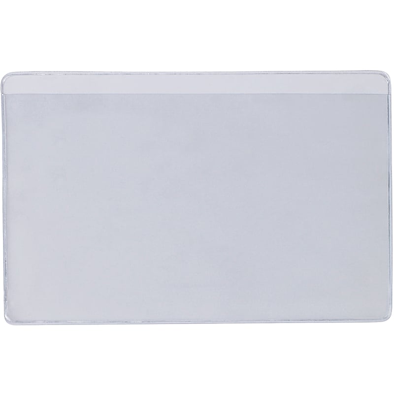 Partners Brand Label Holder, 3" x 5", Clear, 50 Sheets/Pack (LH208) image 1