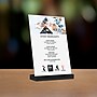 Global Printed Products Sign Holder, 3.5" x 5", Vertical, Table Top, Black/Clear Acrylic (SGNH-AB-35X5-BK)~#|#~E3E990AD-0EFE-4E82-97216F3015037EF0_sc7