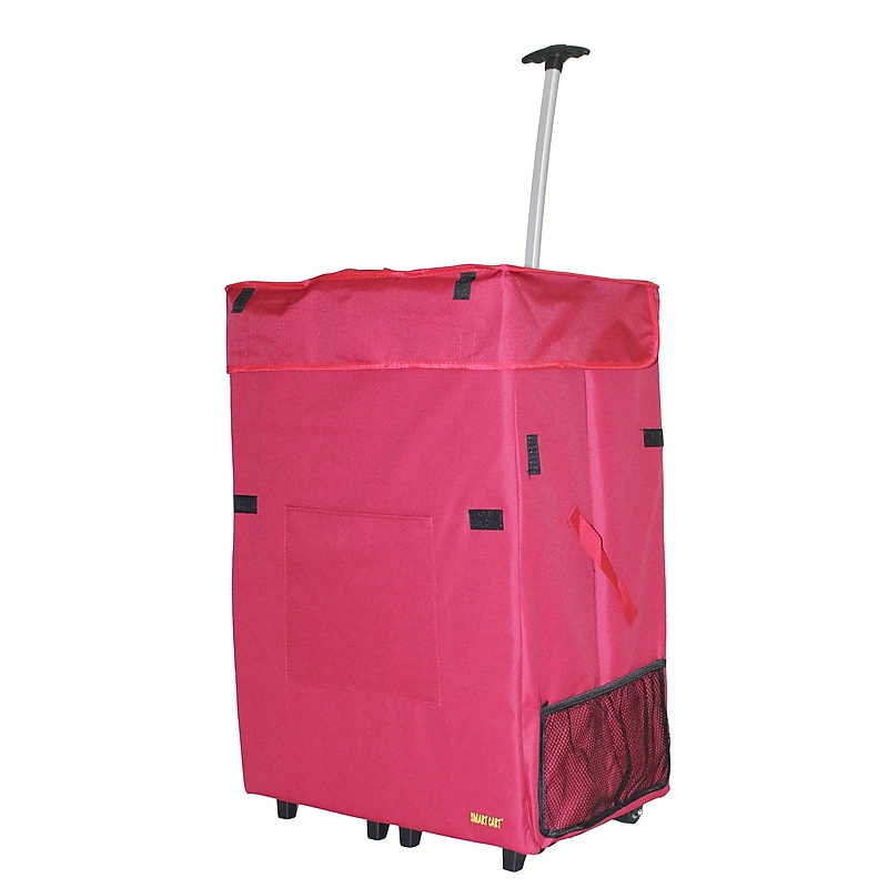 Dbest Jumbo Smart Cart Collapsible Rolling Utility Cart, Red (01-005) image 1