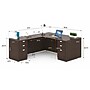 Boss Office Products 66" L-Shaped Desk with 2 File Pedestals, Mocha (GROUPA21-MOC)~#|#~E3EB292F-9D82-4B25-BF1E18C878B811D9_sc7