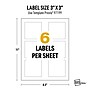 Avery Laser UltraDuty GHS Labels, 3" x 3", White, 150 Labels/Pack (97199)~#|#~E3EE6C17-4408-4828-B6FEB39AA4337A8E_sc7