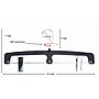 Nahanco 14" Plastic Super Strong Heavy Duty Pant Hanger, Chrome Hook, Plastic, 100/Carton (2690EC)~#|#~E3F071A7-AEEB-45C5-B7B0D85AEDB5DEBE_sc7