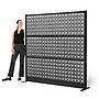 Luxor Studio Modular Wall Room Divider System Acoustic Panel, 70" H x 70" W, Freestanding, Gray, PET (PPWL002)~#|#~E3F248B2-8580-4FD1-AF9DA31D47DD3923_sc7
