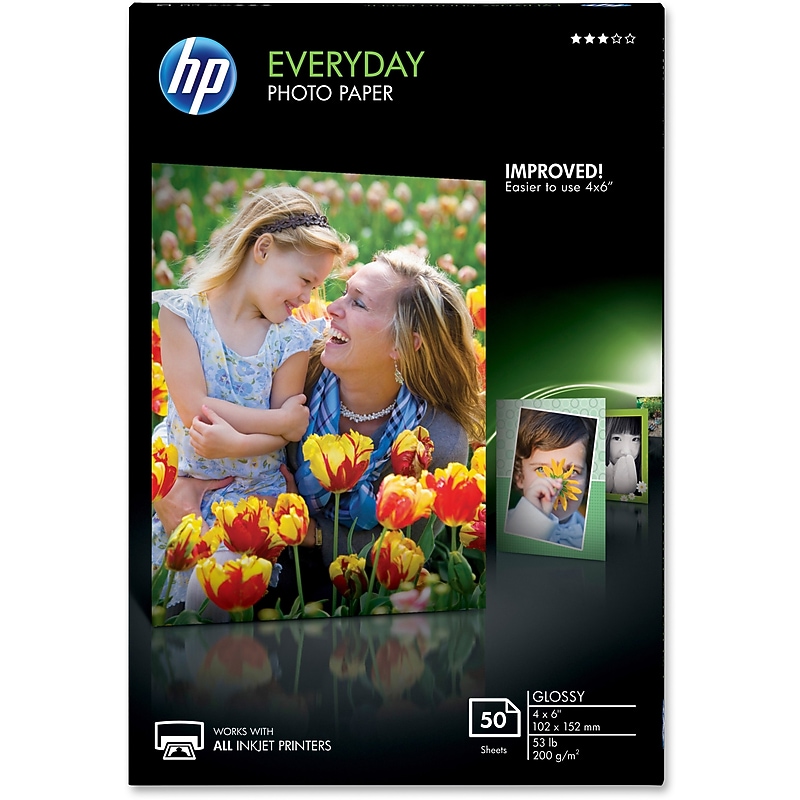 HP Glossy Photo Paper-50 sheet 4 x 6 in (CR758A) image 1