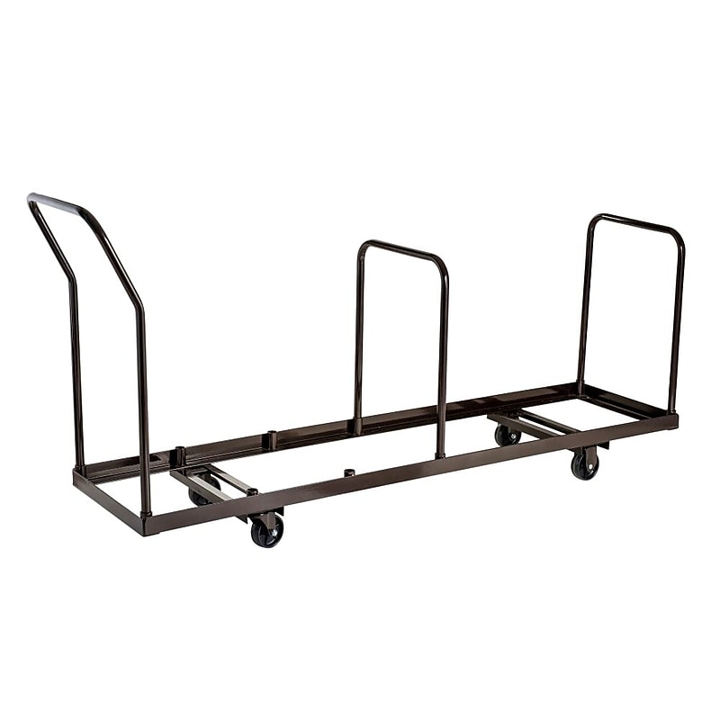 National Public Seating Folding Chair Dolly, 1100 lb. Capacity, Brown (DY-35) image 1