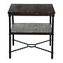 Storied Home Saratoga Rustic Solid Wood and Metal End Table, Barn Door Grey (EC1093)~#|#~E3FD94CD-63F0-440E-BC4AAA550DC6C9BE_sc7