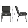Flash Furniture HERCULES Series Fabric Church Stacking Chair, Dark Gray/Silver Vein Frame (FDCH02214SVDKGY)~#|#~E401F635-CE50-4FF8-BDF11AF487419883_sc7