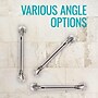 DMI 16" Institutional Steel Knurled Grab Bar, Silver (521-1530-0616)~#|#~E40D1E50-2F2B-4B68-822A1FD0ED6CC770_sc7