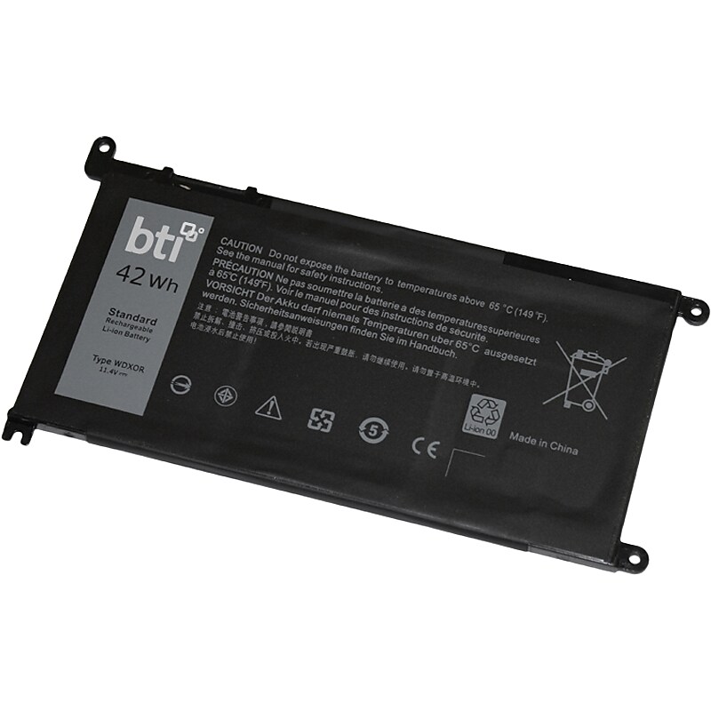 Battery Technology Li-Ion Replacement Battery for Dell Inspiron, 3684mAh (WDX0R-BTI) image 1