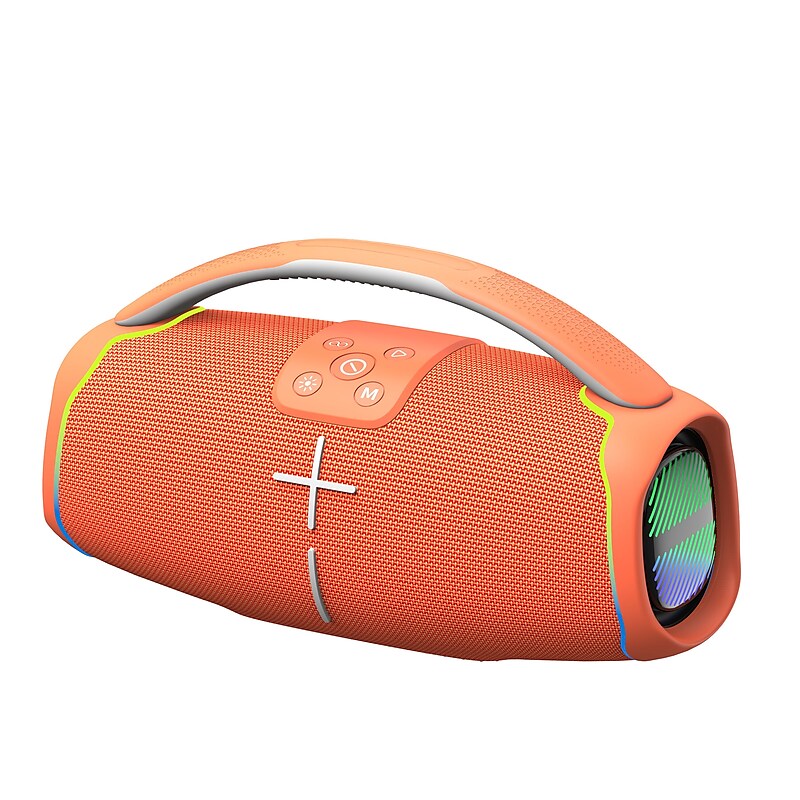 Worryfree Gadgets Wireless Bluetooth Speaker, Water Resistant, Orange (WH61-ORG) image 1