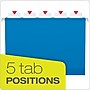 Pendaflex Ready-Tab Premium Reinforced Hanging File Folder, 5-Tab, Letter, Blue, 25/Box (42622)~#|#~E415BA9C-962D-4F80-9EA3A29BFE489395_sc7