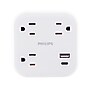 Philips Elite 3-Outlet Surge Tap with USB, 980J, 1 USB-A, 1 USB-C, 12W, White (SPP9393W/37)~#|#~E415C7BB-F22E-46B7-A8F8672067A1B767_sc7