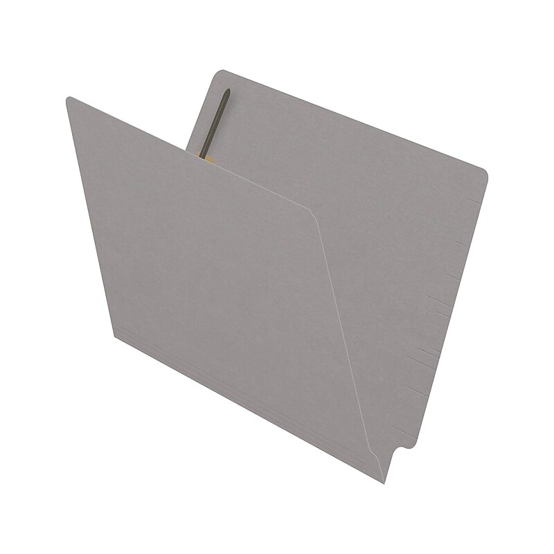 Medical Arts Press Reinforced End Tab File Folder, Straight Cut, Letter-Size, Gray, 250/Carton (S-01502-GRY-B) image 1