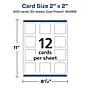 Avery Integrated Cards, 2" x 2", Glossy White, 600/Box (95269)~#|#~E419748D-4C3D-4126-9E96454A6958F830_sc7