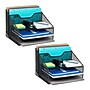 Mind Reader Metal Desk Organizer Letter Tray, Black, 2/Pack (2MESHBOX5-BLK)~#|#~E422B40F-F0F2-49F3-960A850F9B98E733_sc7