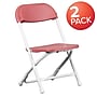 Flash Furniture Plastic Kids Folding Chair, Burgundy, 2 Pieces (2YKIDBY)~#|#~E4242642-3137-4DCE-AD45574E7D0217AA_sc7
