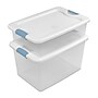 Sterilite 64 Quart Latching Storage Bin with Lid, Plastic, White, 6/Carton (14978006)~#|#~E427FC5F-0E10-4877-817987AE8BEDDE77_sc7