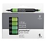 Winsor & Newton Promarker Dual-Tip Alcohol Based Marker, Green Tones, 6/Pack (WNX0290158)~#|#~E4298702-F2B0-41BB-BDFB38C10F70A8E8_sc7