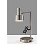 Adesso Rowe Supercharger Incandescent Desk Lamp, 19"H, Brushed Steel (2606-22)~#|#~E42C53D3-47AE-47E9-AFDF0B303765BEF9_sc7