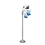 Simple Designs Medusa 67" Silver Floor Lamp with Cone Shades, Blue/White/Gray (LF2006-SBG)~#|#~E42E4A93-039E-41F2-8B40BD9F145A5F4F_sc7