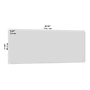 Bush Business Furniture Hustle 17"H x 46"W Tackboard for 48" Cubicle Desk, Warm Beige (HUP146WB-03)~#|#~E42ED1AB-5A54-4041-B35E367C558E405F_sc7