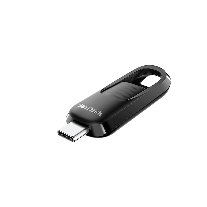SanDisk Ultra Slider 64GB USB 3.2 Type-C Flash Drive, Black