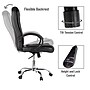 Mind Reader Ergonomic PU Leather Swivel Computer and Desk Chair, Black (OFFCHAIR24-BLK)~#|#~E431F905-627C-4AE1-BE118A6EFA123535_sc7