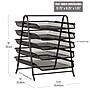Mind Reader Metal 5-Tier Stackable Paper Desk Tray Organizer, Black, 2/Pack (5TPAP2PK-BLK)~#|#~E43223D1-E6B0-49E9-A4738DD83EEE6988_sc7