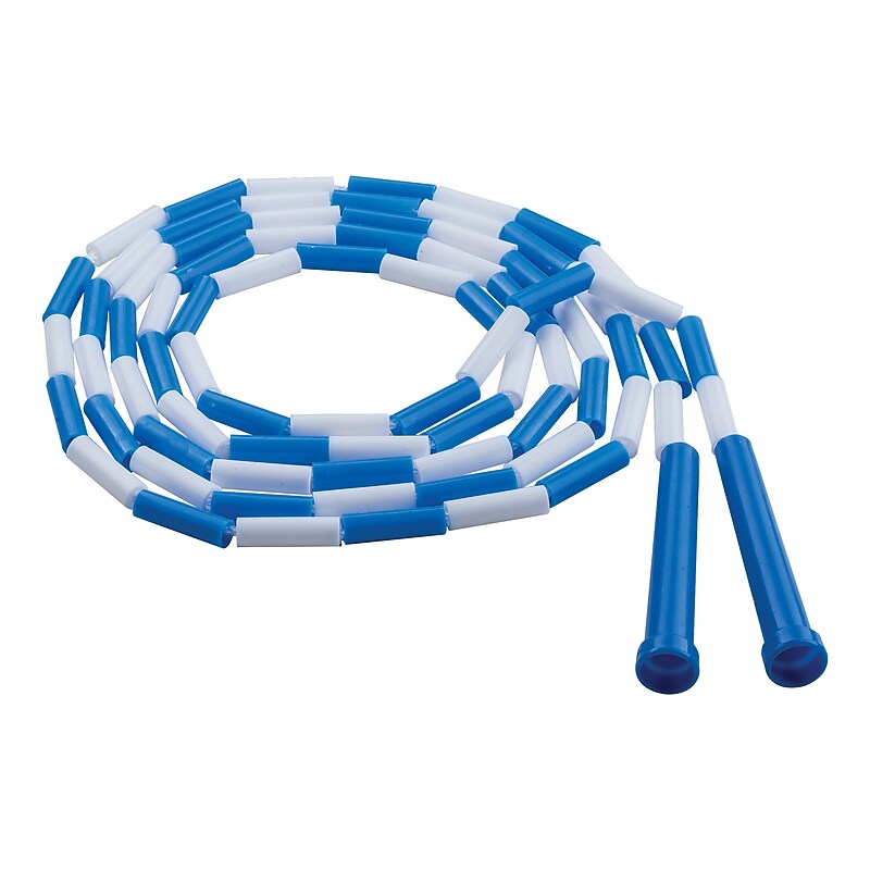 Champion 9' Segmented Jump Rope, Blue/White (CSIPR9) image 1