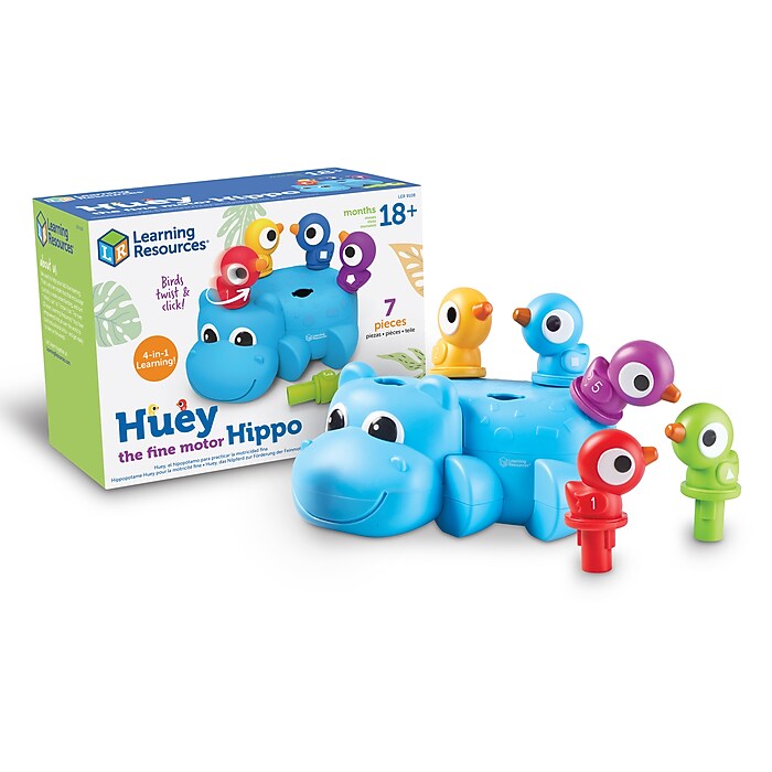 Learning Resources Huey The Fine Motor Hippo, Assorted Colors