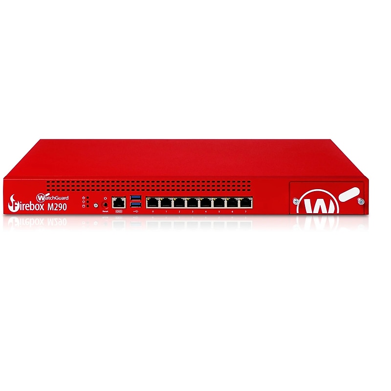 WatchGuard Firebox M290 High Availability Firewall Appliance, 3-yr Standard Support, Red (WGM29001603) image 1