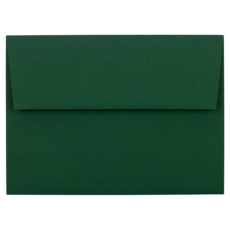 JAM Paper A6 Invitation Envelopes, 4.75 x 6.5, Dark Green, 25/Pack (3157346) image 1
